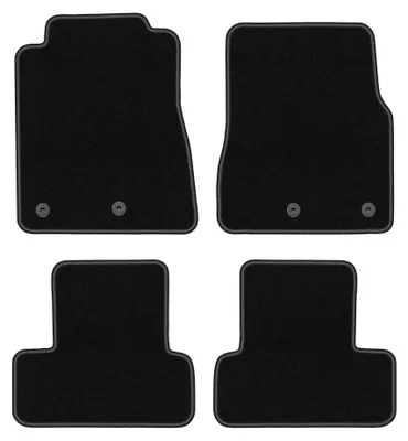 Produktbild von Velours-Fußmatten für Ford Mustang MK5 FL 2011-2014 (Coupé) – 4-tlg, Schwarz, passgenau – Wielganizator BASIC