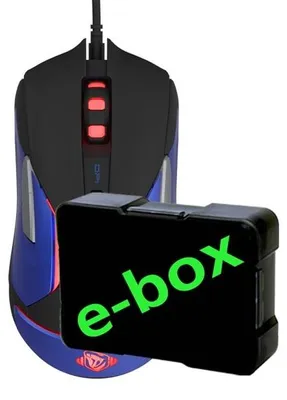 Produktbild von E-blue Auroza Gaming V2, Optisch, USB Typ-A, 5000 DPI, Schwarz