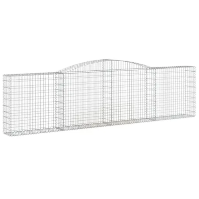 Obrázek produktu pro vidaXL Gabion s vysokým obloukem 400x30x100/120 cm Pozinkované železo