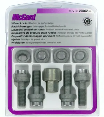 Imagen del producto de Juego de 4 arandelas para tornillos McGard, originales, modelo C010, con rosca M12x1.25