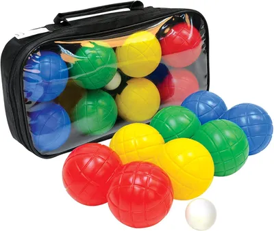 Produktbild von Boccia-Set mit 8 Kunststoffkugeln und Tragetasche