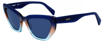 Image de Liu Jo LJ794S Bleu dégradé/marron 54/19/140 Lunettes de soleil pour femme