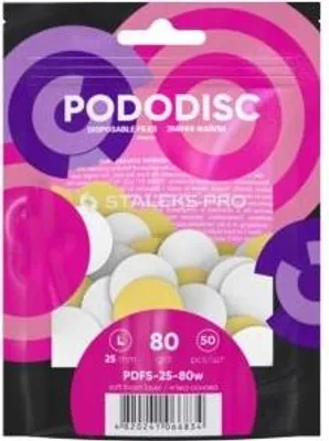 Immagine prodotto di Staleks Pododisc Overlays White Soft Base L Grana 80 50 pezzi