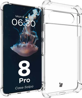 Produktbild von Elastyczne etui Bizon Case Salpa do Google Pixel 8 Pro, przezroczyste