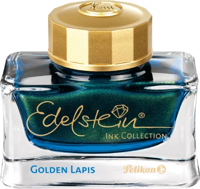 Produktbild von Pelikan Tinte Edelstein Ink "Golden Lapis" 50 ml im Glas blau-gold