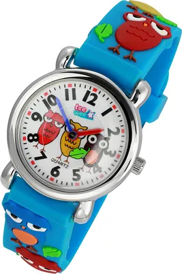 Immagine prodotto di Orologio Tee-Wee per bambini gufi cinturino in gomma azzurro orologio analogico UW308H