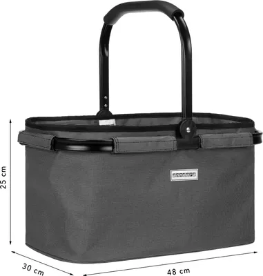 Produktbild von anndora Einkaufskorb - grau (22 Liter) - Grau