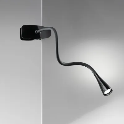 Obrázek produktu pro Clip Snake Black Led Moderní kovová stolní lampa