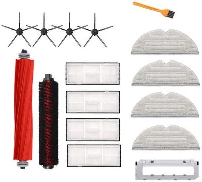 Produktbild von Ersatzteile für Staubsauger: Filter, Seitenbürsten und Haubürsten-Set, 16-teiliges Set