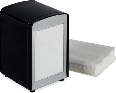 Produktbild von 10 x Serviettenspender Retro, Metall, kleine Gastro Serviettenhalter für Eisdiele, Café, Bistro, HBT: 15x9,5x11, rot
