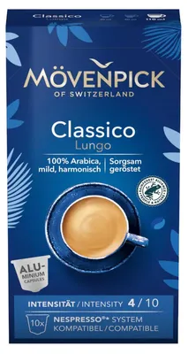 Immagine prodotto di Capsule di caffè Mövenpick CLASSICO LUNGO, 10 capsule
