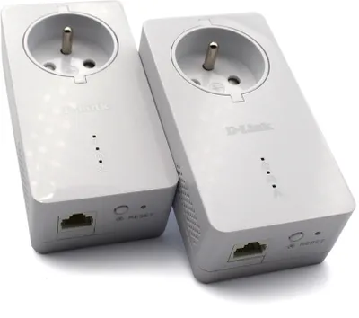 Produktbild von D-Link DHP-P601AV, 1000 Mbit/s, IEEE 802.3, IEEE 802.3u, Gigabit Ethernet, 10,100,1000 Mbit/s, 128-bit AES, 3,7 W