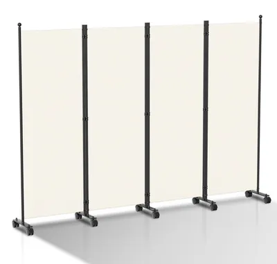 Obrázek produktu pro Mobilní přepážka, skládací, rozměry 228x181 cm, barva béžová