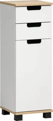 Obrázok produktu pre Nízka skrinka Möbelpartner Emmik biela 30,3 x 88,1 x 32,6 cm