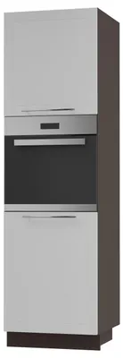 Produktbild von Backofenschrank KVANTUM 2-türig 60cm Korpus- & Frontfarbe wählbar (Q-D14/RU/2D),weiß matt,lava