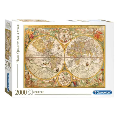 Produktbild von Clementoni-Puzzle 2000 Antike Karte 32557