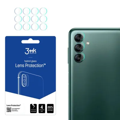 Produktbild von 3mk Hybridglas Lens Protection für Samsung Galaxy A04s Kamera Objektiv Kameralinse 0,16mm 6H (4 Stück)