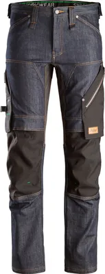 Produktbild von Snickers FlexiWork Denim Arbeitshose, EN 14404 Denim-Schwarz-48