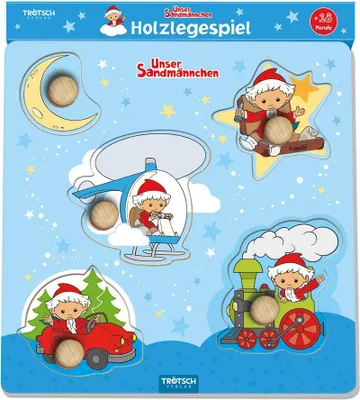 Produktbild von Trötsch Unser Sandmännchen Holzlegespiel Fahrzeuge