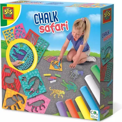 Zdjęcie produktu dla SES Kreda chodnikowa+szablony Safari 02204 22044
