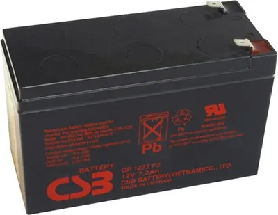 Image de Batterie au plomb CSB 12V 7,2Ah (12V/7,2Ah - Faston 250)