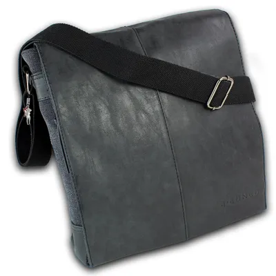 Immagine prodotto di Jennifer Jones borsa messenger da uomo in tela ed ecopelle nero D2OTJ2380S