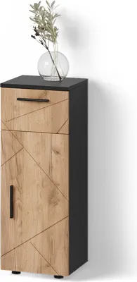Produktbild von Midischrank Livinity Ronco Goldkraft Eiche/Anthrazit 30 x 81 cm, Model 52722