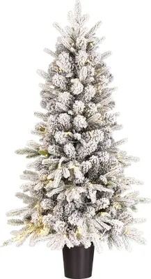 Produktbild von Black Box Trees Grimshaw Künstlicher Weihnachtsbaum mit LED-Beleuchtung und Timerfunktion - H120 x Ø60 cm - Grün