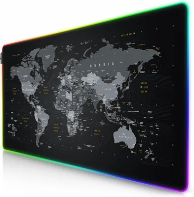 Produktbild von Titanwolf XXXL RGB Gaming Mauspad – 1200 x 600 mm - Mousepad - LED Multi Color - 7 LED Farben Plus 4 Effektmodi - für Präzision und Geschwindigkeit - Gummierte Unterseite