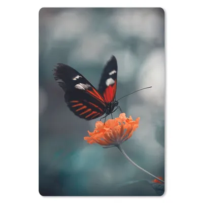 Produktbild von MuchoWow® Mauspad Mousepad Schmetterling - Blume - Insekt 40x60 cm - Mousepads - Maus Mat - Pad - Mausunterlage - Schreibtisch Accesoire