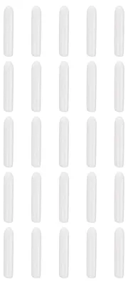 100 runde Gummikappen 2 mm ID, Gewindeschutz, Weiß