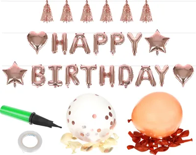 Obrázek produktu pro ISO 8866 Sada nafukovacích balónku HAPPY BIRTHDAY