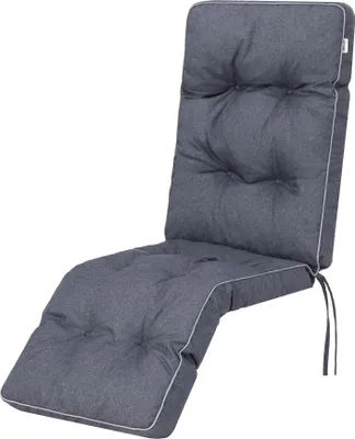 Obrázek produktu pro Polštář na zahradní křeslo Ilona - 160×50 cm, odolný proti UV záření, pro křeslo s taburetem, tmavě modrý