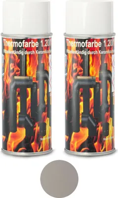 Immagine prodotto di Vernice per stufe 1200 °C vernice speciale per stufe vernice termica ghisa grigio chiaro vernice per stufe colore