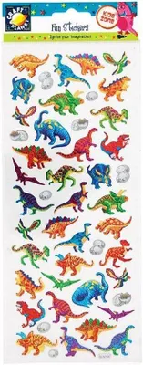 Produktbild von Famanu Dinosaurieraufkleber - Selbstklebende Dekoration für Bastelprojekte