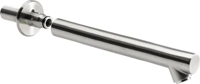 Zdjęcie produktu dla Wylewka ścienna KWC AR, stal nierdzewna, wyjmowana, wys. 200 mm, 60 gr