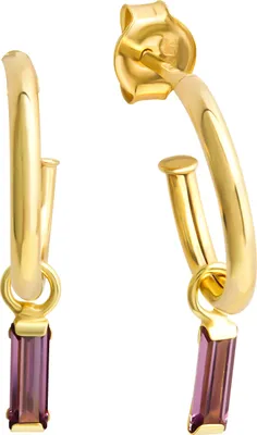 Produktbild von Fascination by Ellen K. Ohrhänger 333/- Gold 2,0cm gelb Zirkonia lila 221320304-6