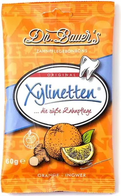 Immagine prodotto di Xylinetten Caramelle all'arancia e zenzero 60 g