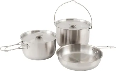Produktbild von Outwell Inox Super L Pfannenset Silber  Silber One Size