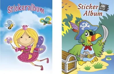 Obrázok produktu pre Kids Stickeralbum, Motiv Pirat, 10 Steiten, DIN A5