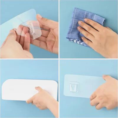 Produktbild von Badezimmer Organizer Duschkörbe, 2Pcs Weiß Badregal mit Haken Plastik Duschablage Ohne Bohren, Aufbewahrung Dusche Ablage Shampoo Duschregal für Küchen Badezimmer