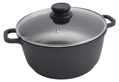Image de Casserole en fonte d'aluminium 4,5 L anti-adhésive induction cuisinière four cuisine rôtir vaisselle soupes