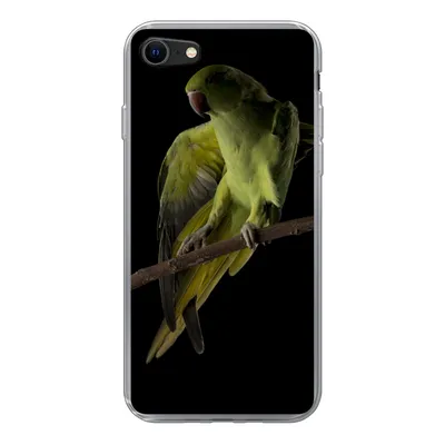 Produktbild von MuchoWow® Handyhülle Schutzhülle Hülle für iPhone 8 Papagei - Vogel - Zweig Silikon Softcase Handy Hülle