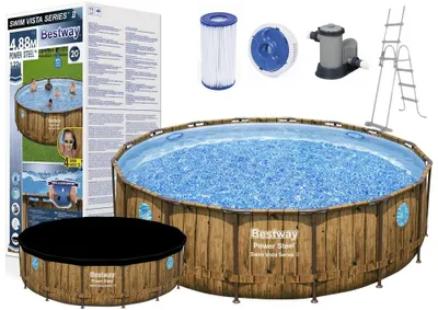 Productafbeelding van Bestway 56725 - Zwembadset, rechthoekig, 488 x 122 cm