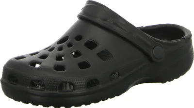 Produktbild von Badeschuhe Clog aus EVA, leicht, wasserabweisend, zum Hineinschlüpfen, Schwarz