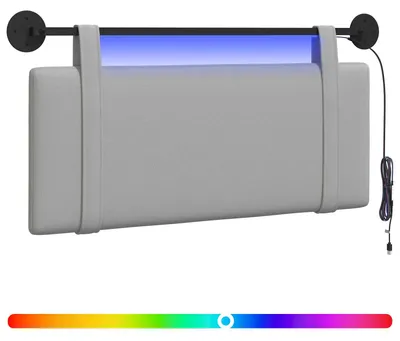 Produktbild von Hängendes Kopfteil Mit LED Licht Wolkengrau Stoff