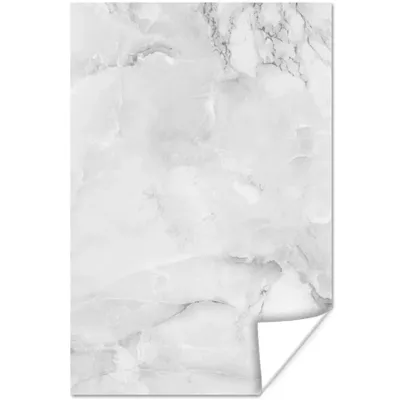 Produktbild von MuchoWow® Poster Marmor - Adern - Grau 120x180 cm - Kunstposter