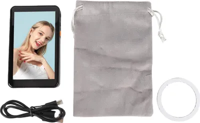Produktbild von Telefon-Selfie-Bildschirm, kabellos, magnetisch, Bluetooth-Fernbedienung, Rückkamera für Vlogging, Live-Streaming, Schwarz