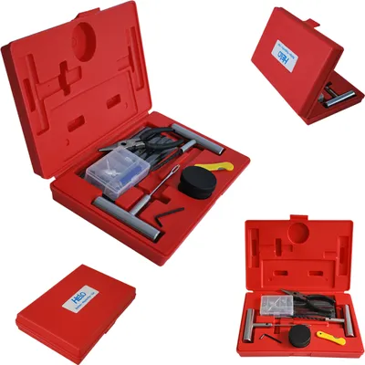 Produktbild von Reifen-Reparatur-Set Reparatur Werkzeug Flickzeug ROT TEK-046 KFZ Reifen