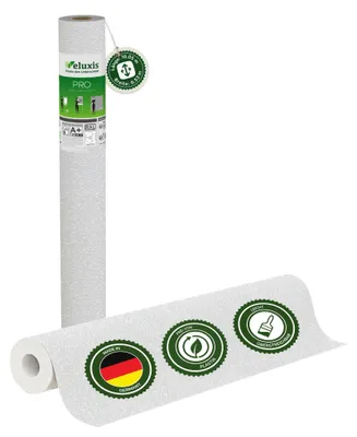 Produktbild von Vliestapete Vliestapete weiß – Renoviervlies Feine Putzkörnung, 10,05 m x 0,53 m, rissüberbrückend, blickdicht, überstreichbar,  Germany – Veluxis